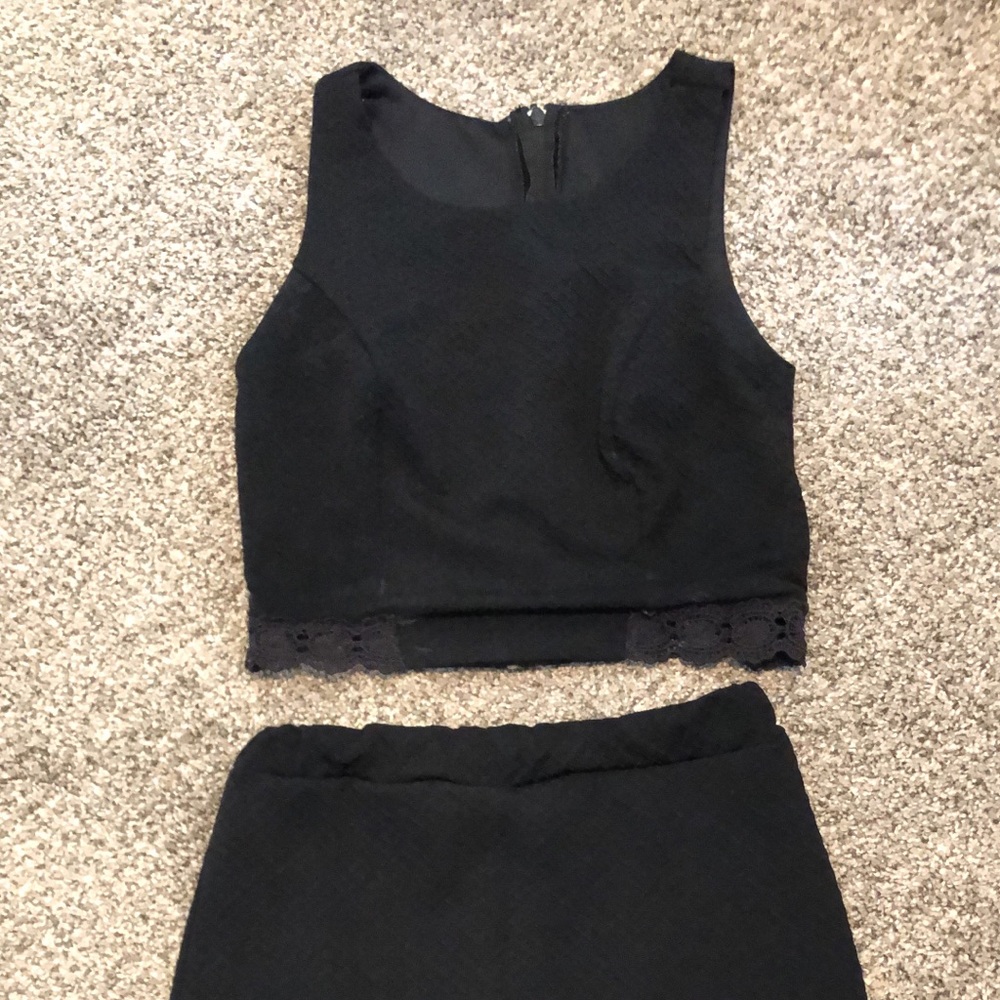 Cropped and skirt